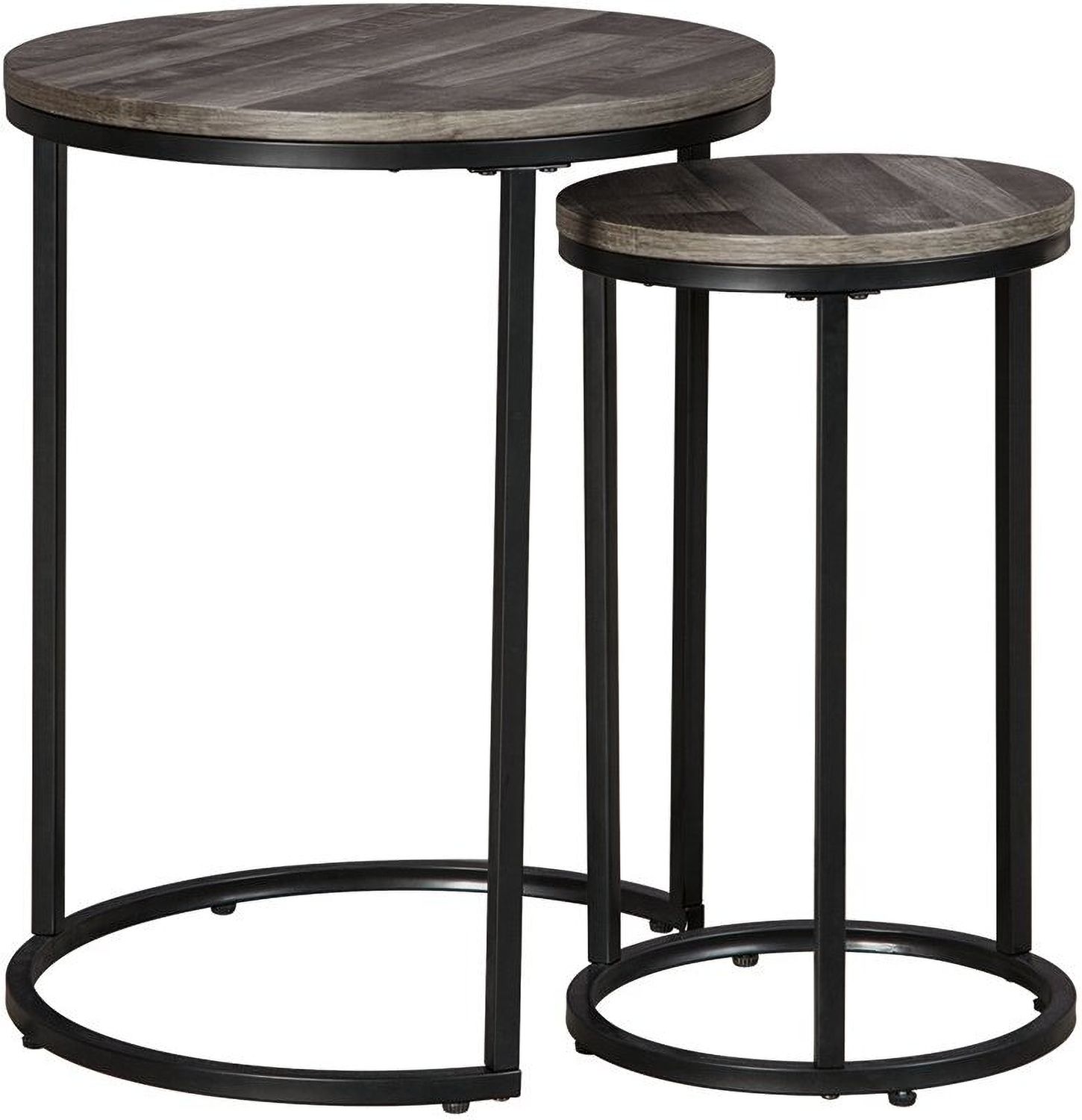 Briarsboro Black and Gray Accent Table Set of 2 A4000231