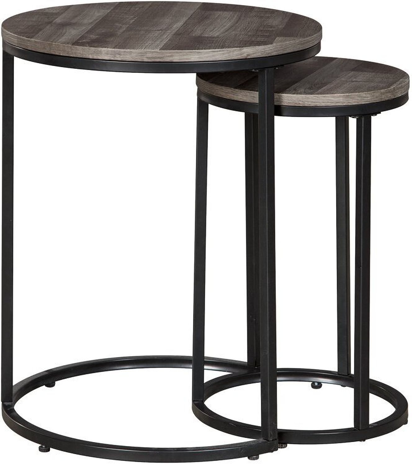 Briarsboro Black and Gray Accent Table Set of 2 A4000231