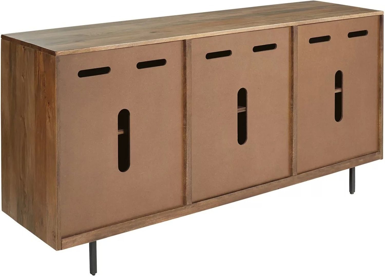 Kerrings Brown And Black Accent Cabinet A4000258