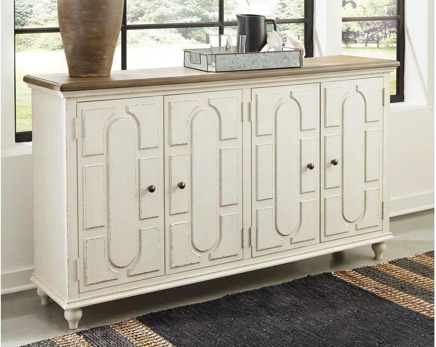 Roranville Antique White Accent Cabinet A4000268