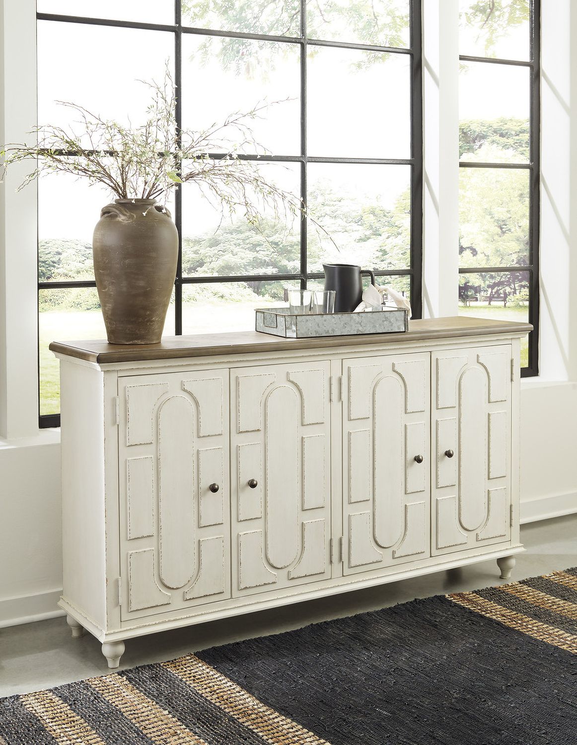 Roranville Antique White Accent Cabinet A4000268