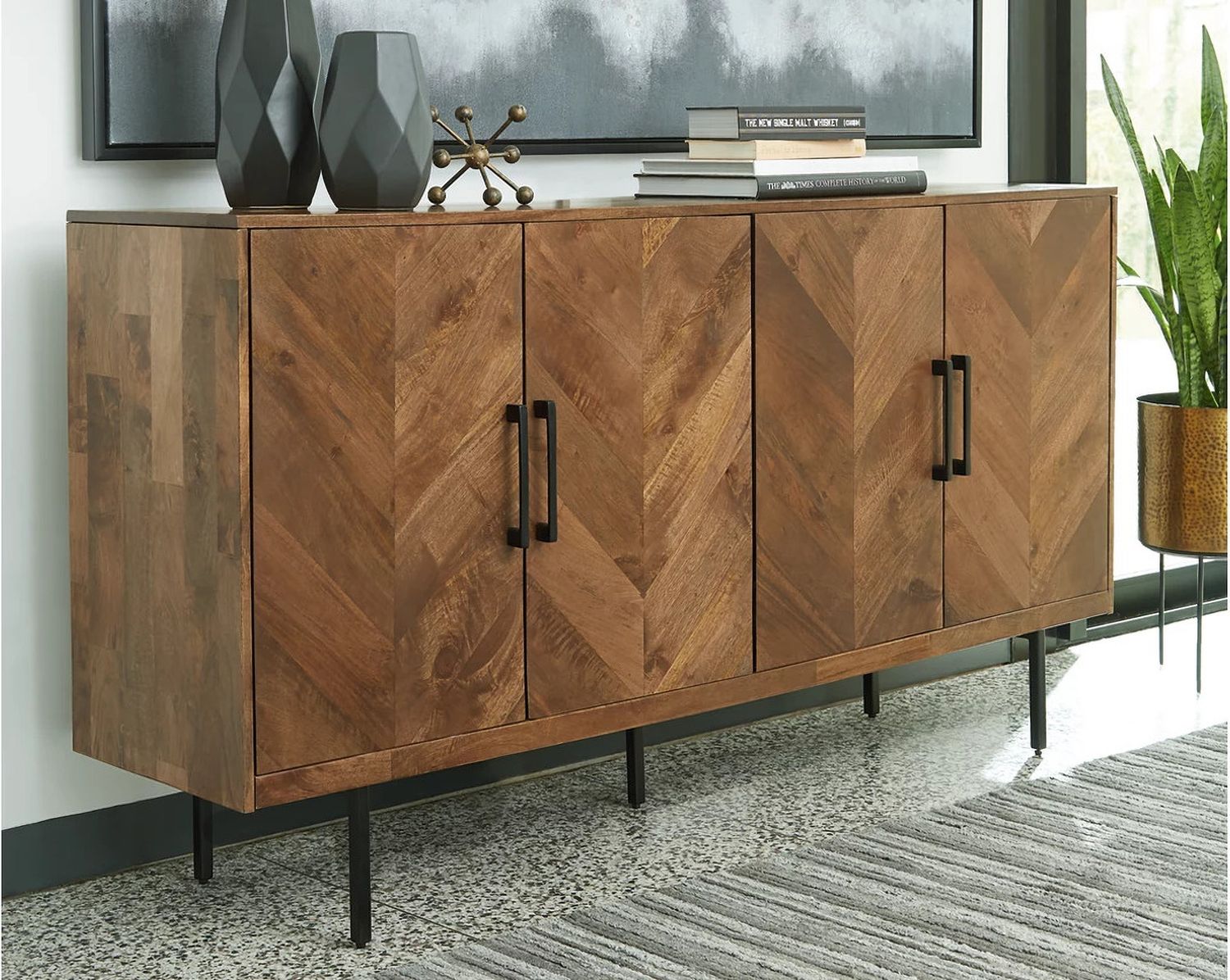 Prattville Brown Accent Cabinet A4000308