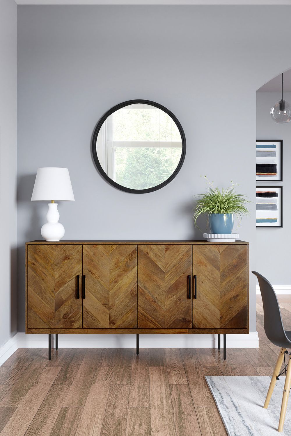 Prattville Brown Accent Cabinet A4000308