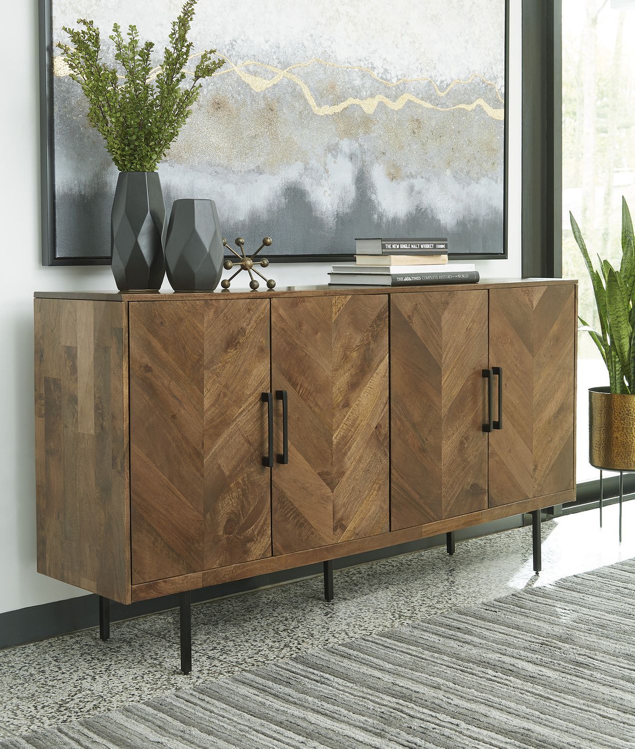 Prattville Brown Accent Cabinet A4000308