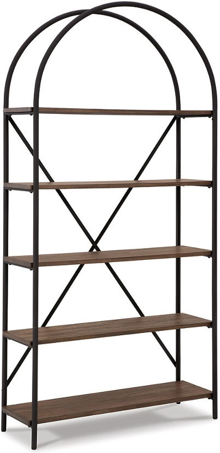Galtbury Brown/Black Bookcase A4000325