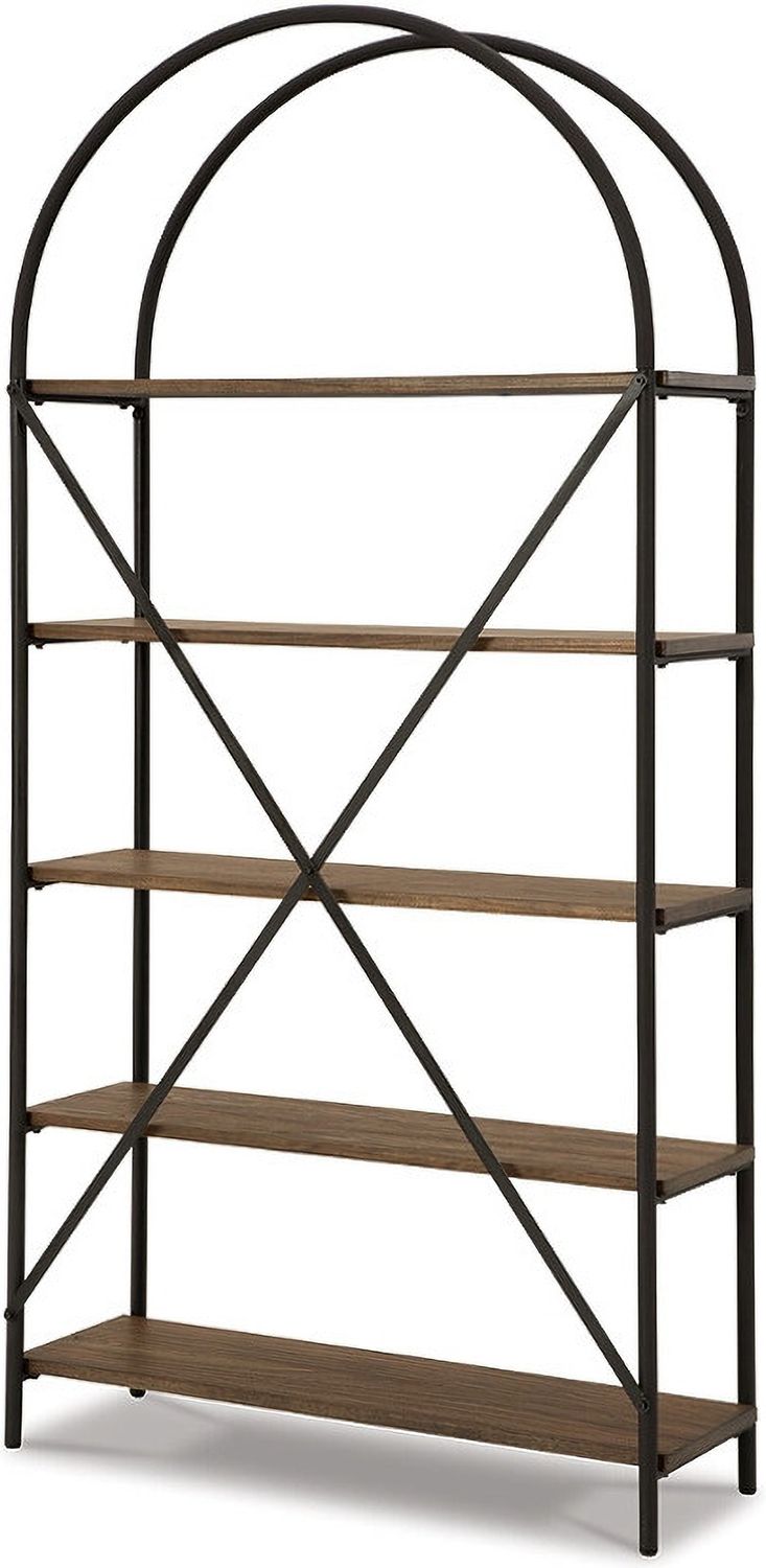 Galtbury Brown/Black Bookcase A4000325