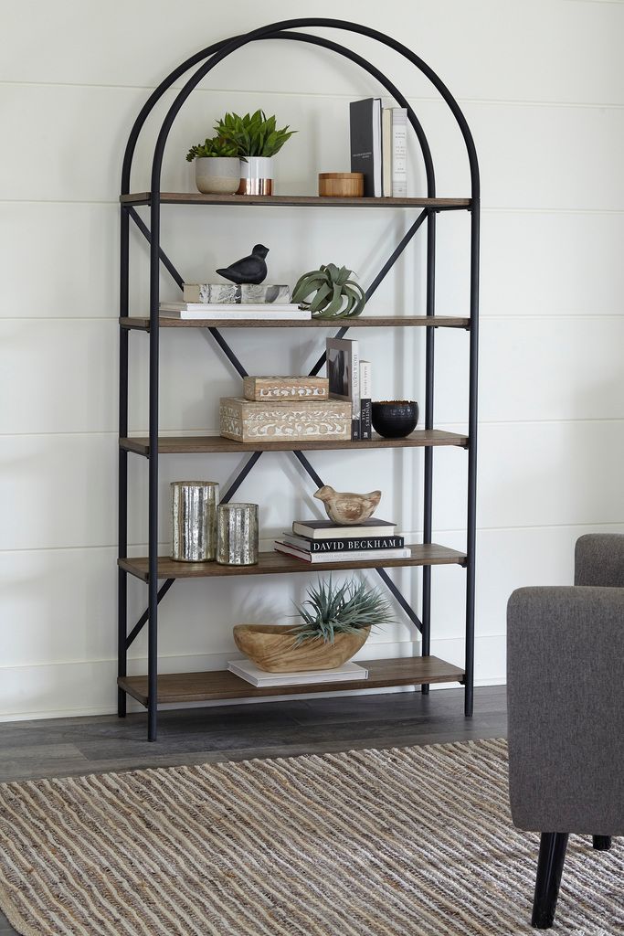 Galtbury Brown/Black Bookcase A4000325