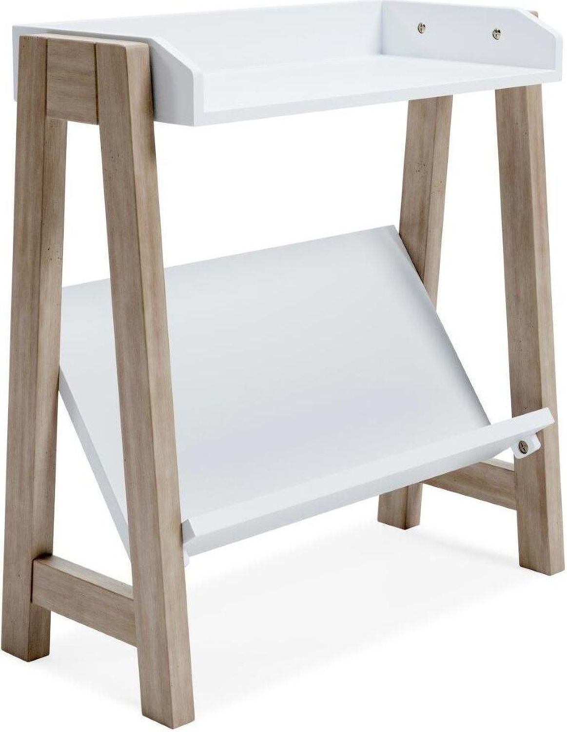Blariden White and Tan Small Bookcase A4000361