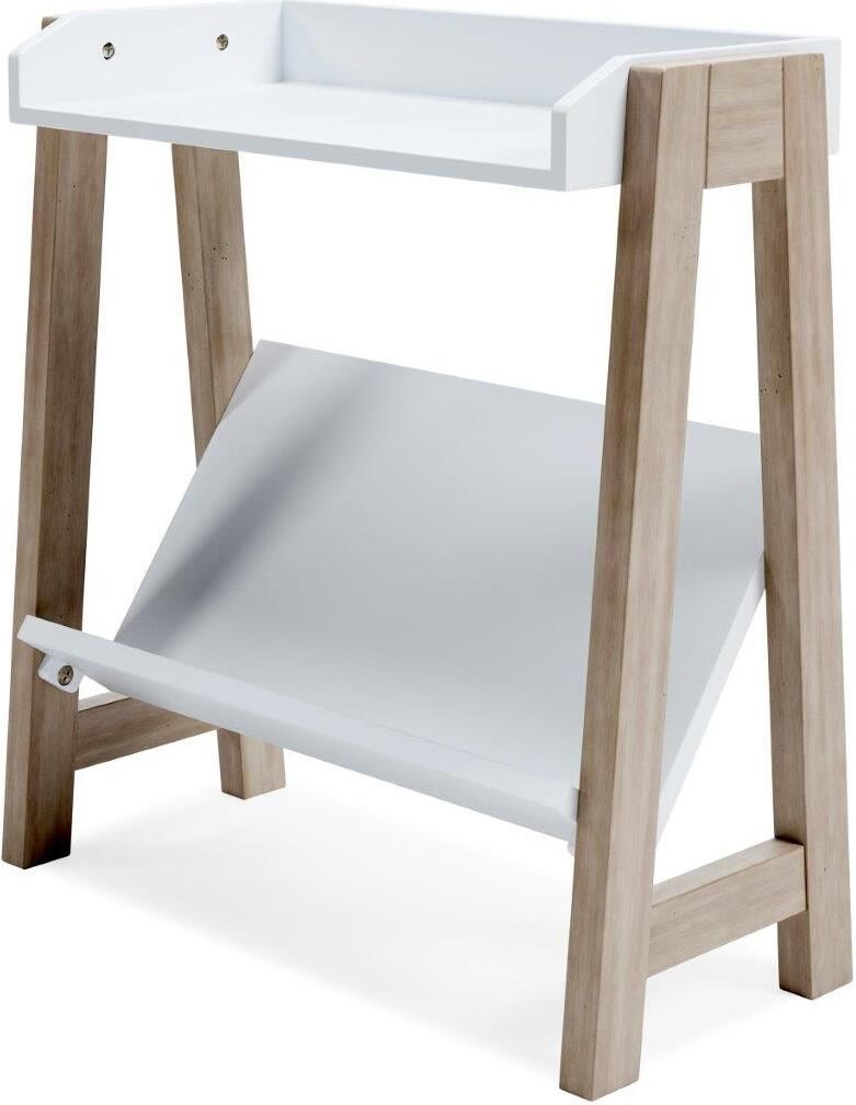 Blariden White and Tan Small Bookcase A4000361