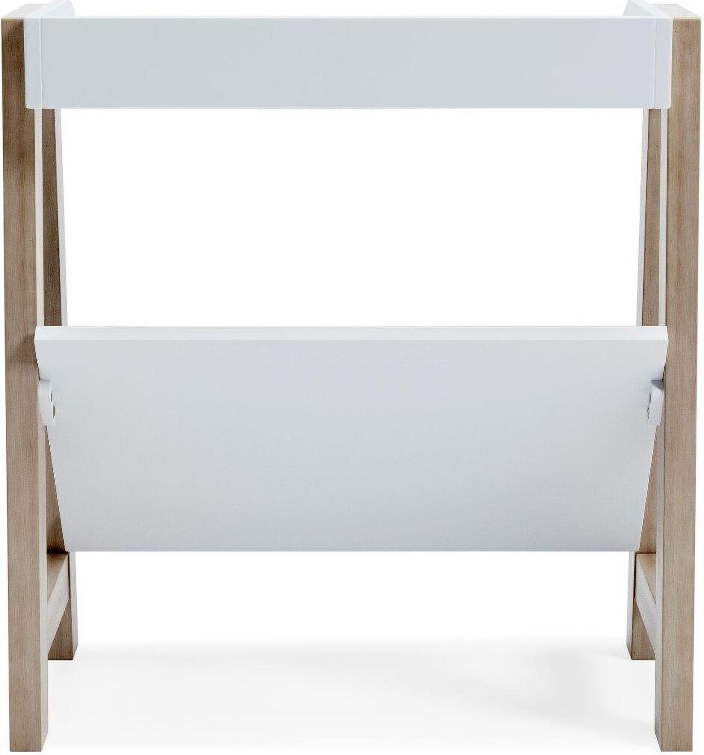 Blariden White and Tan Small Bookcase A4000361