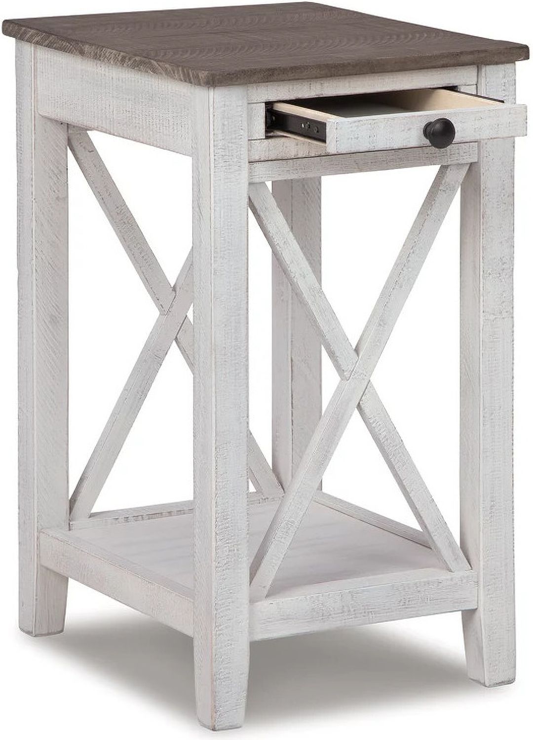 Adalane White/Gray Accent Table A4000374