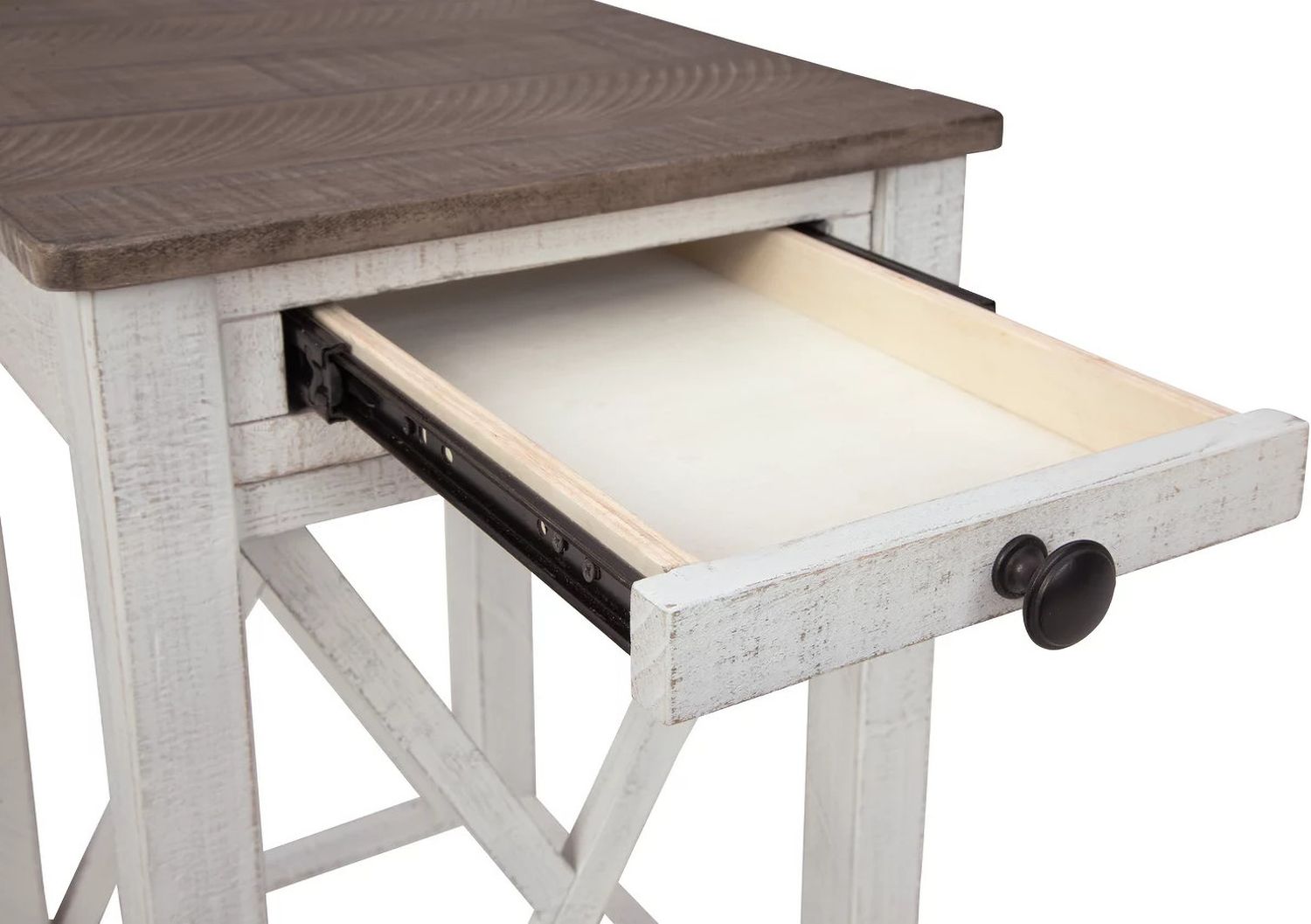 Adalane White/Gray Accent Table A4000374