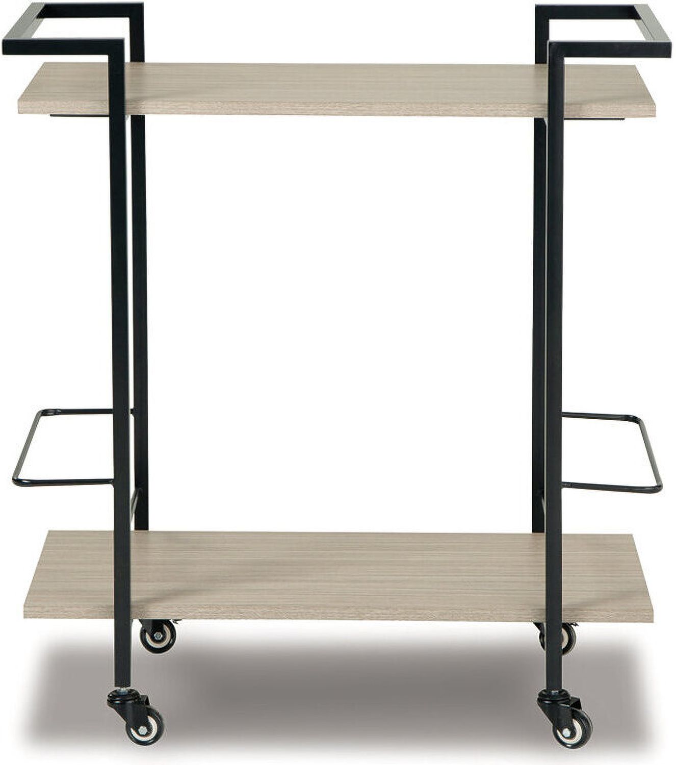 Waylowe Brown And Black Bar Cart A4000389