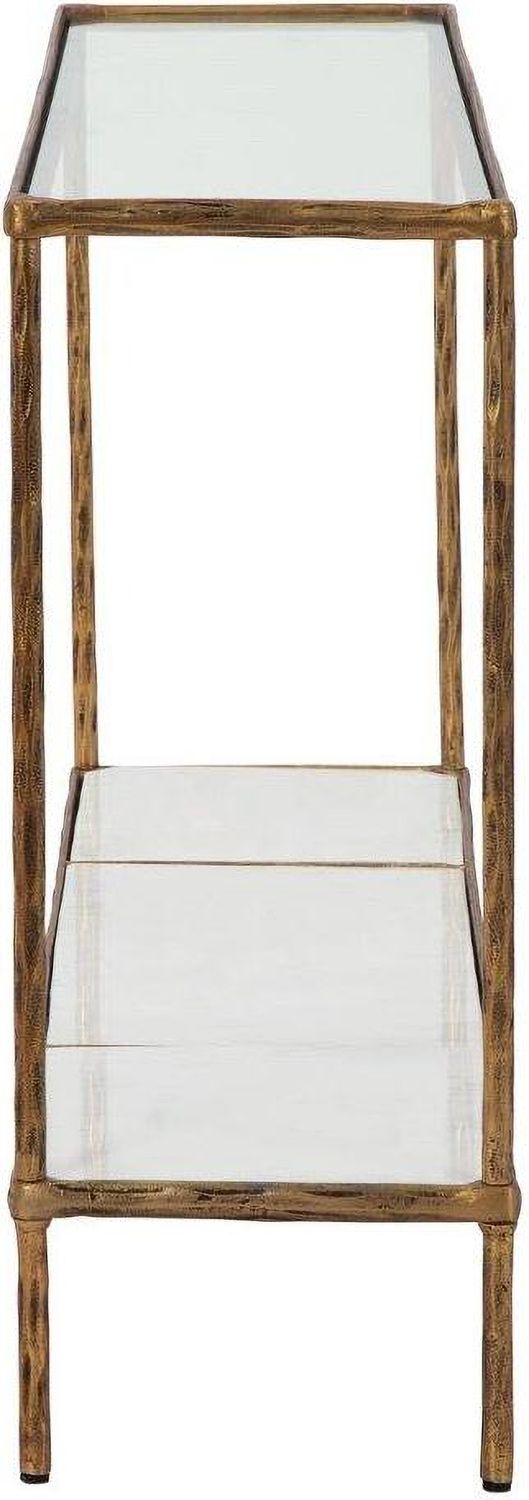 Ryandale Antique Brass Finish Console Sofa Table A4000443