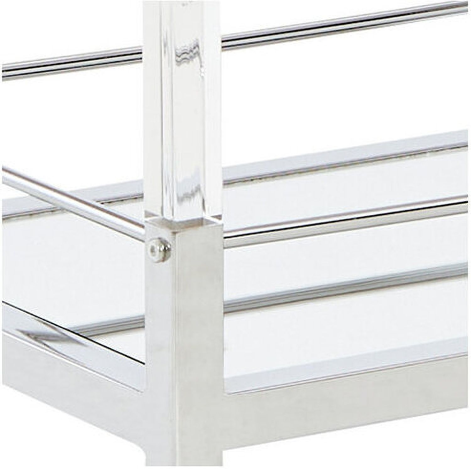 Chaseton Clear And Silver Bar Cart A4000501