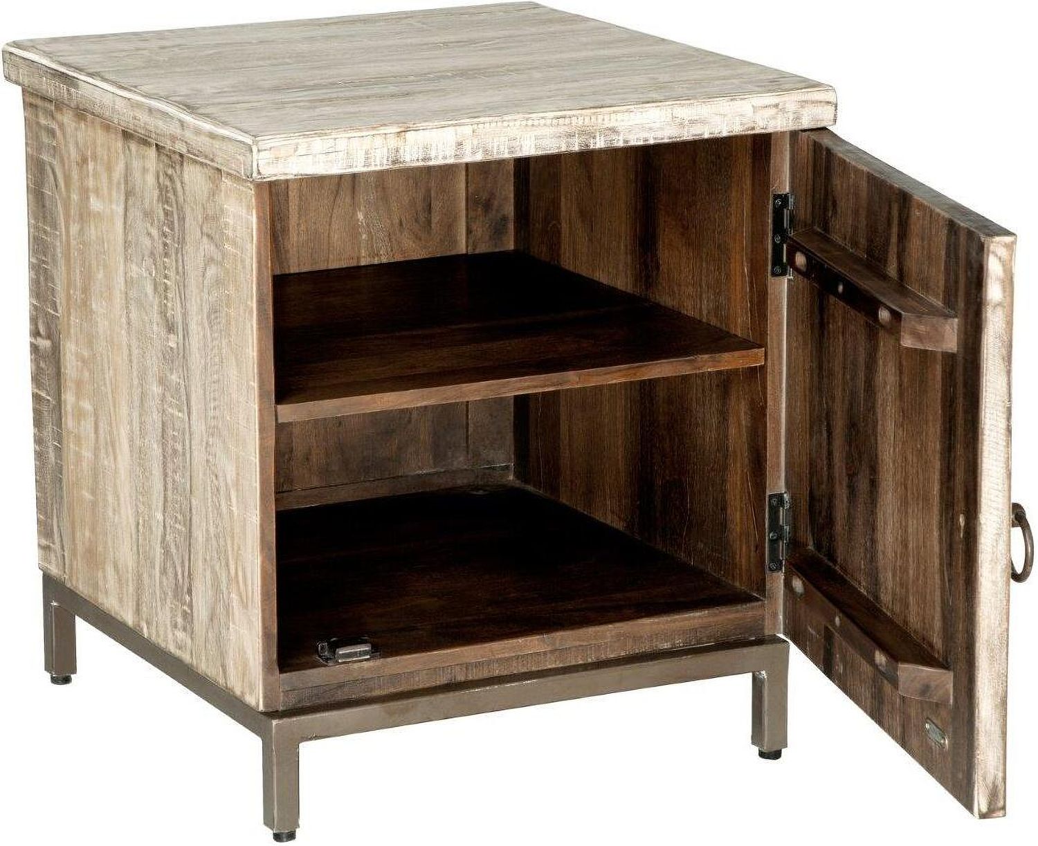 Laddford Whitewash 1 Door Accent Cabinet A4000506
