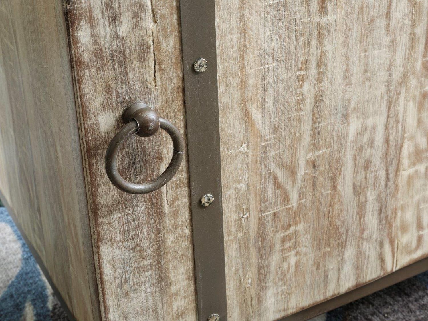 Laddford Whitewash 1 Door Accent Cabinet A4000506