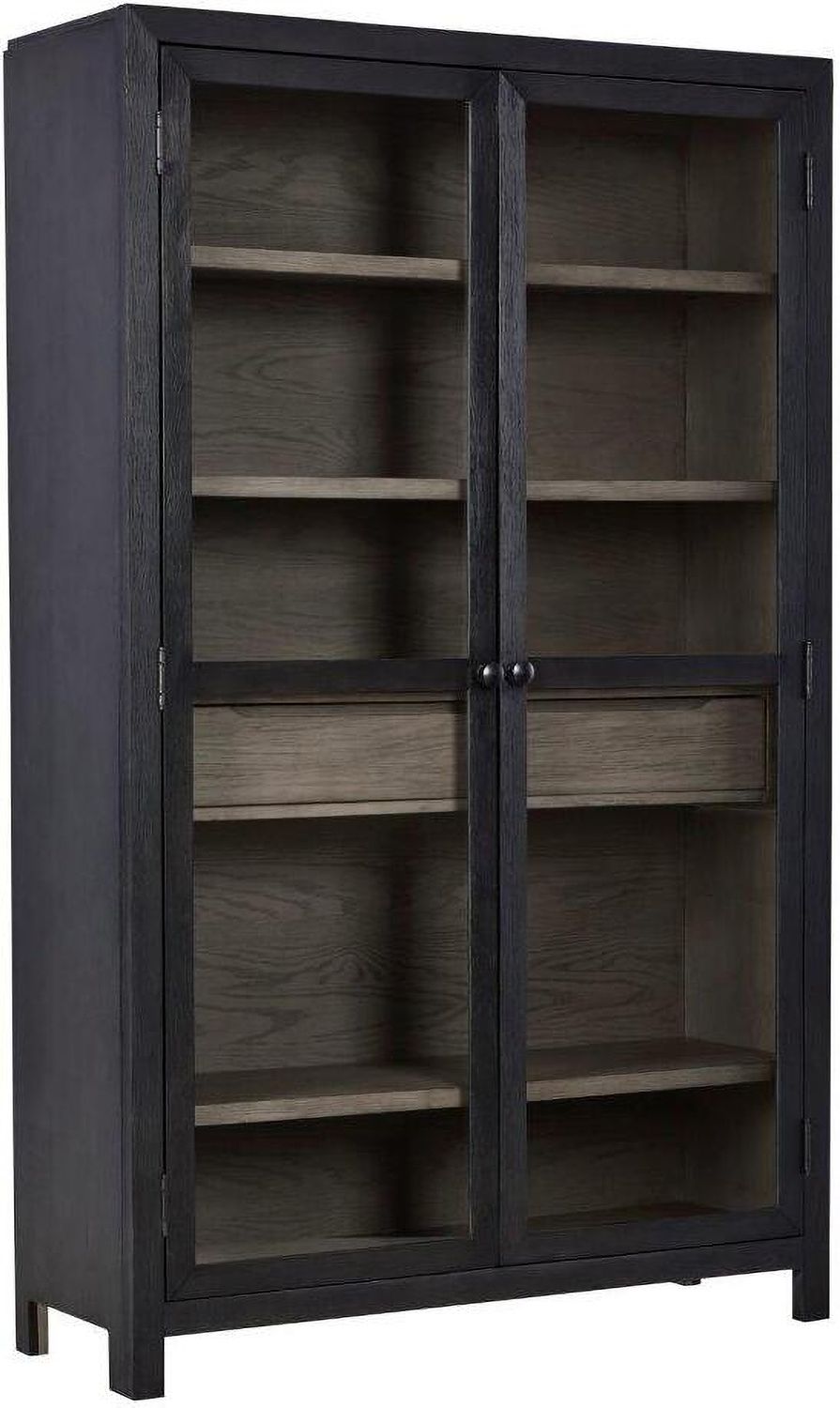 Lenston Black And Gray Tall Accent Cabinet A4000507