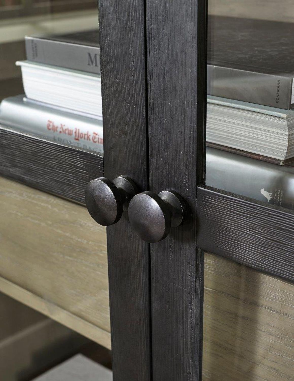 Lenston Black And Gray Tall Accent Cabinet A4000507