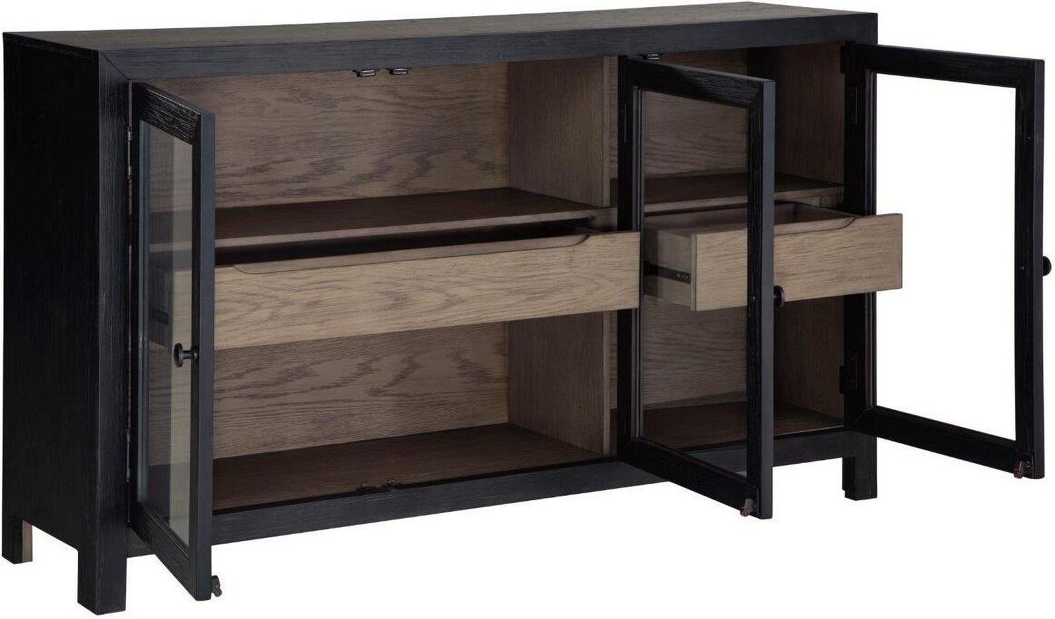 Lenston Black And Gray Short Accent Cabinet A4000508