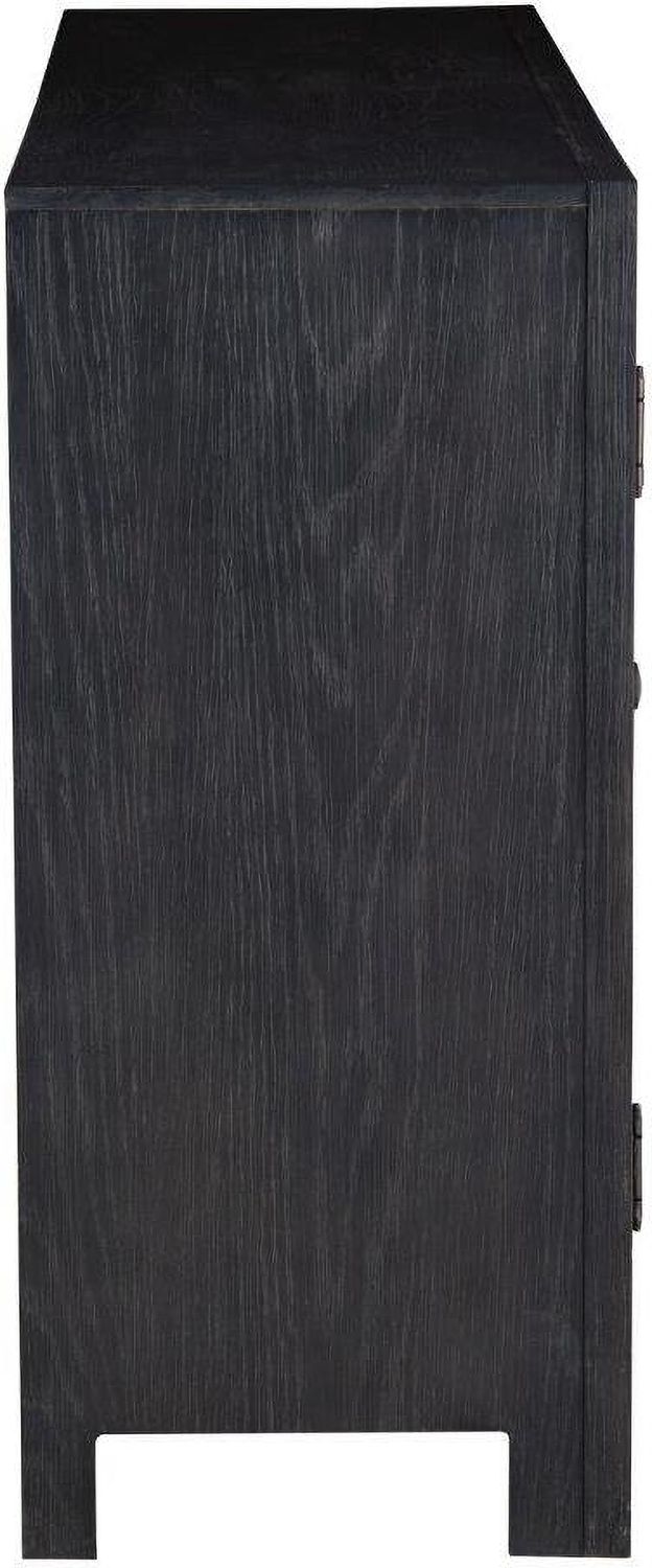 Lenston Black And Gray Short Accent Cabinet A4000508