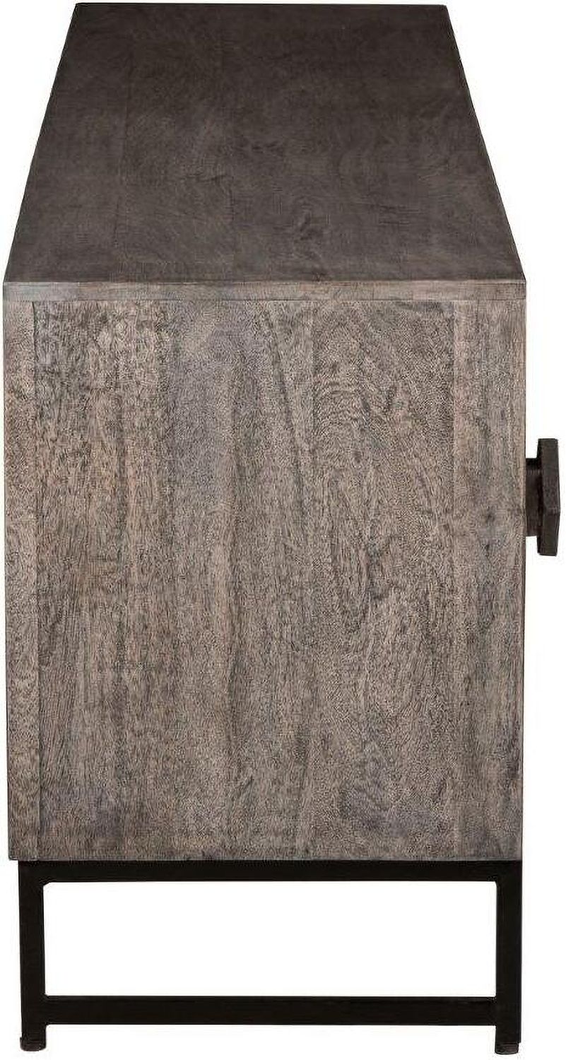Treybrook Distressed Gray 71 Inch Accent Cabinet A4000512