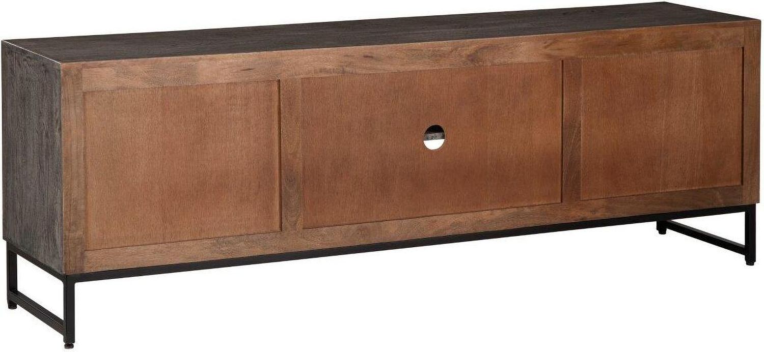 Treybrook Distressed Gray 71 Inch Accent Cabinet A4000512