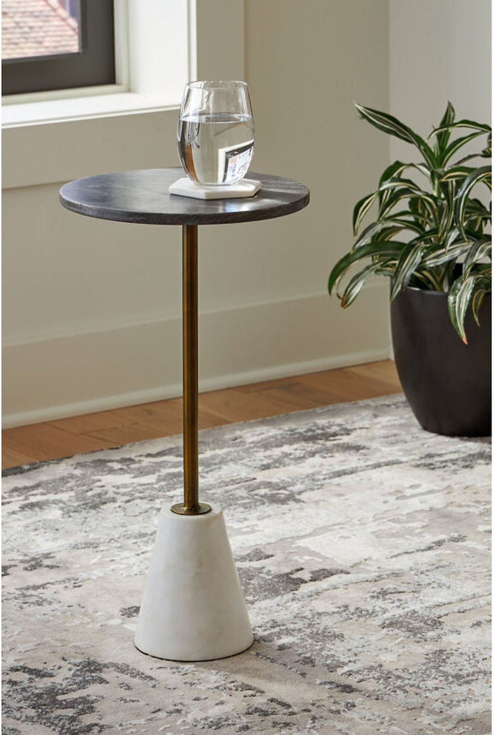 Caramont Black And Gold Accent Table A4000540