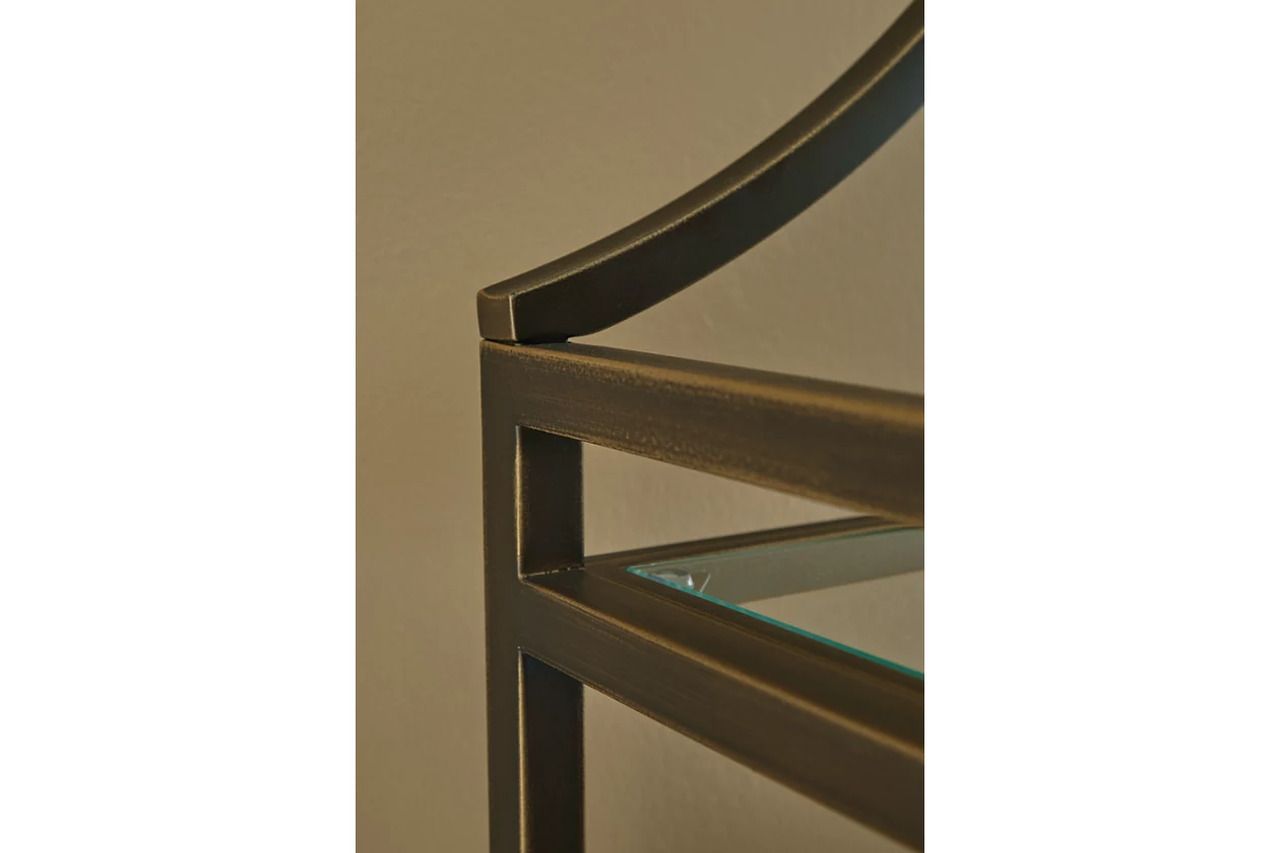 Bernonly 72 Inch Bookcase In Antique Bronze A4000556