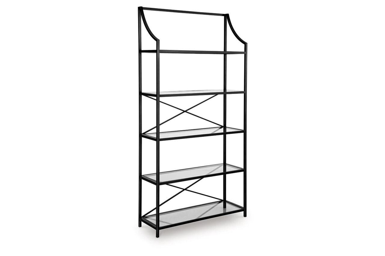 Dakerwell 72 Inch Bookcase In Antique Black A4000557
