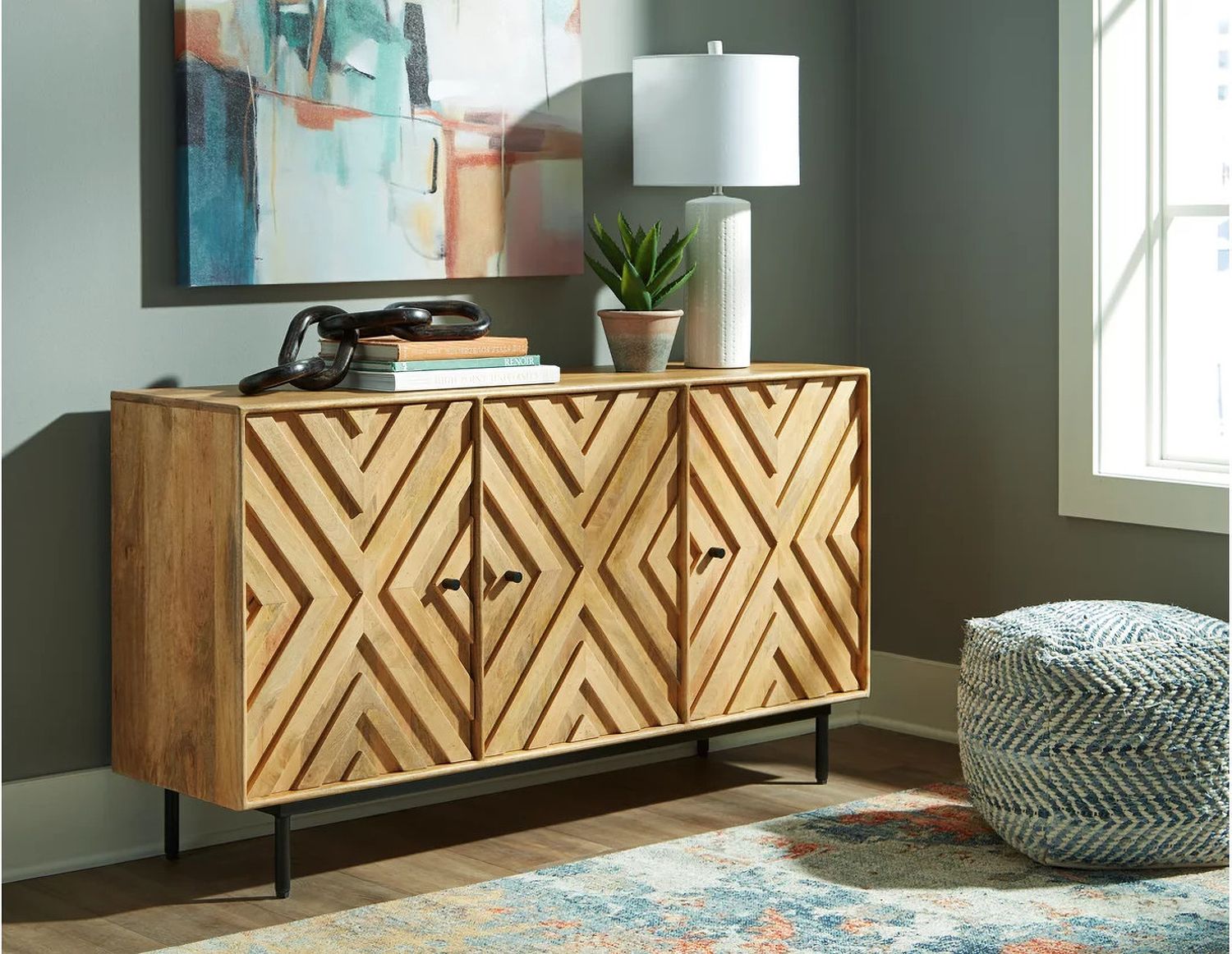 Cadewick Accent Cabinet In Natural A4000570