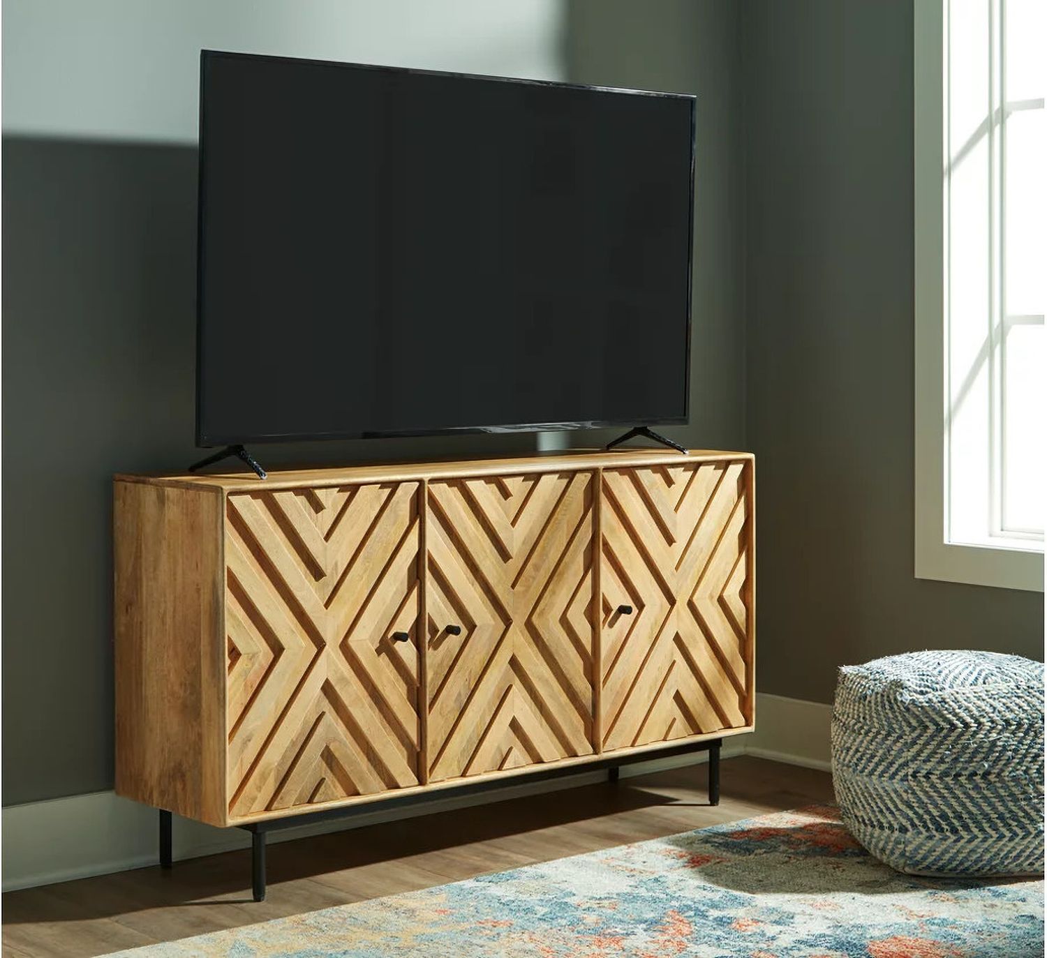 Cadewick Accent Cabinet In Natural A4000570