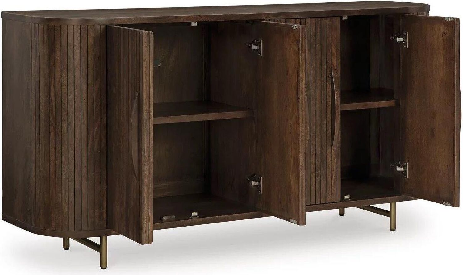 Amickly Accent Cabinet In Dark Brown A4000571