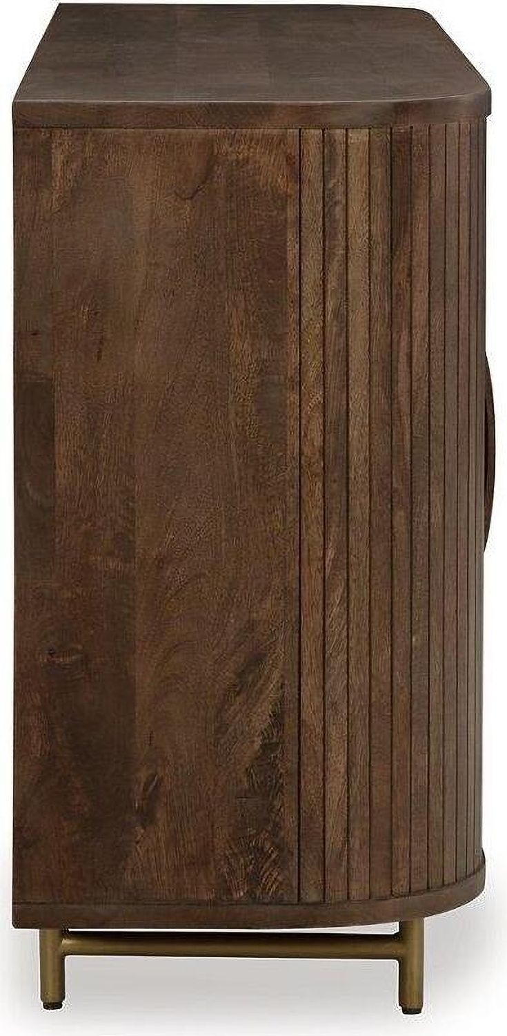 Amickly Accent Cabinet In Dark Brown A4000571