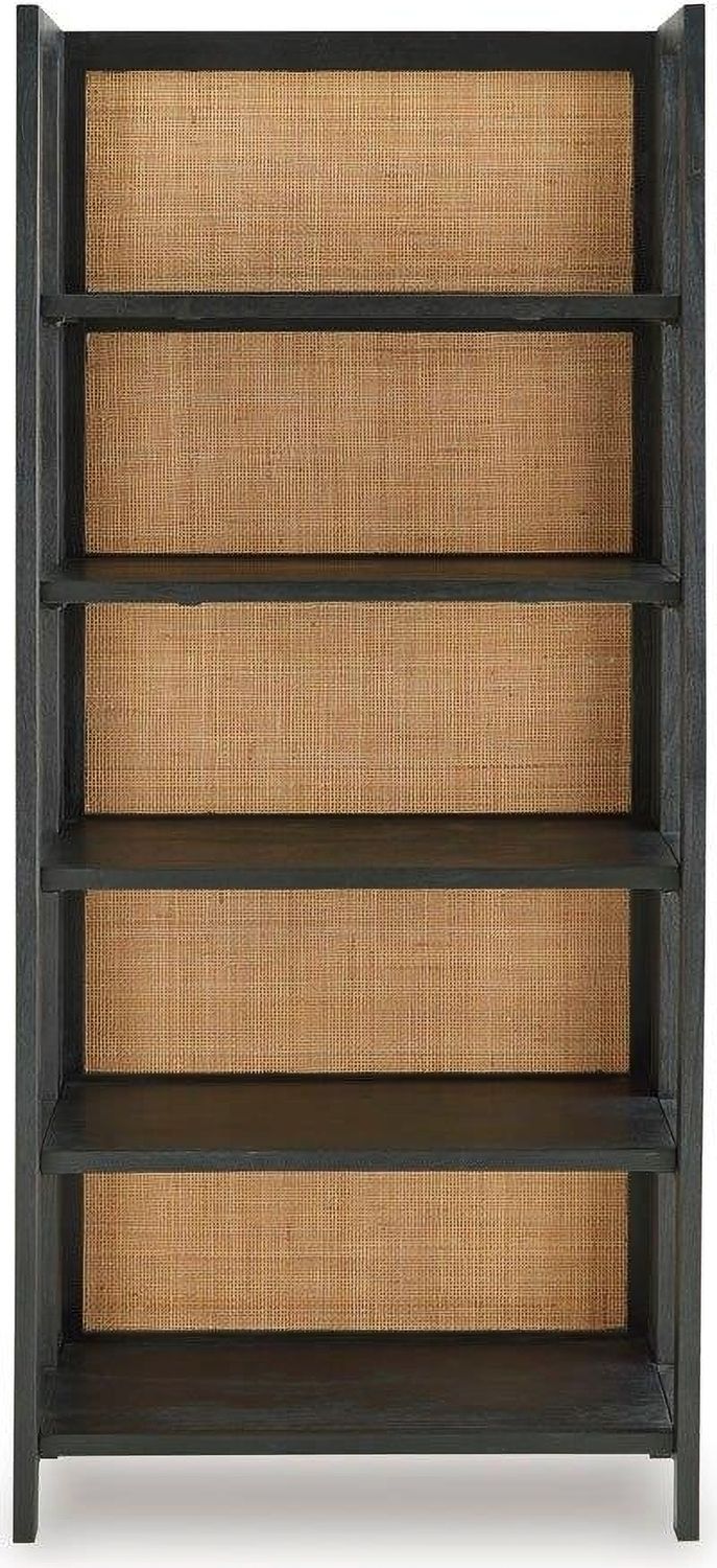 Abyard Bookcase In Black and Natural A4000574