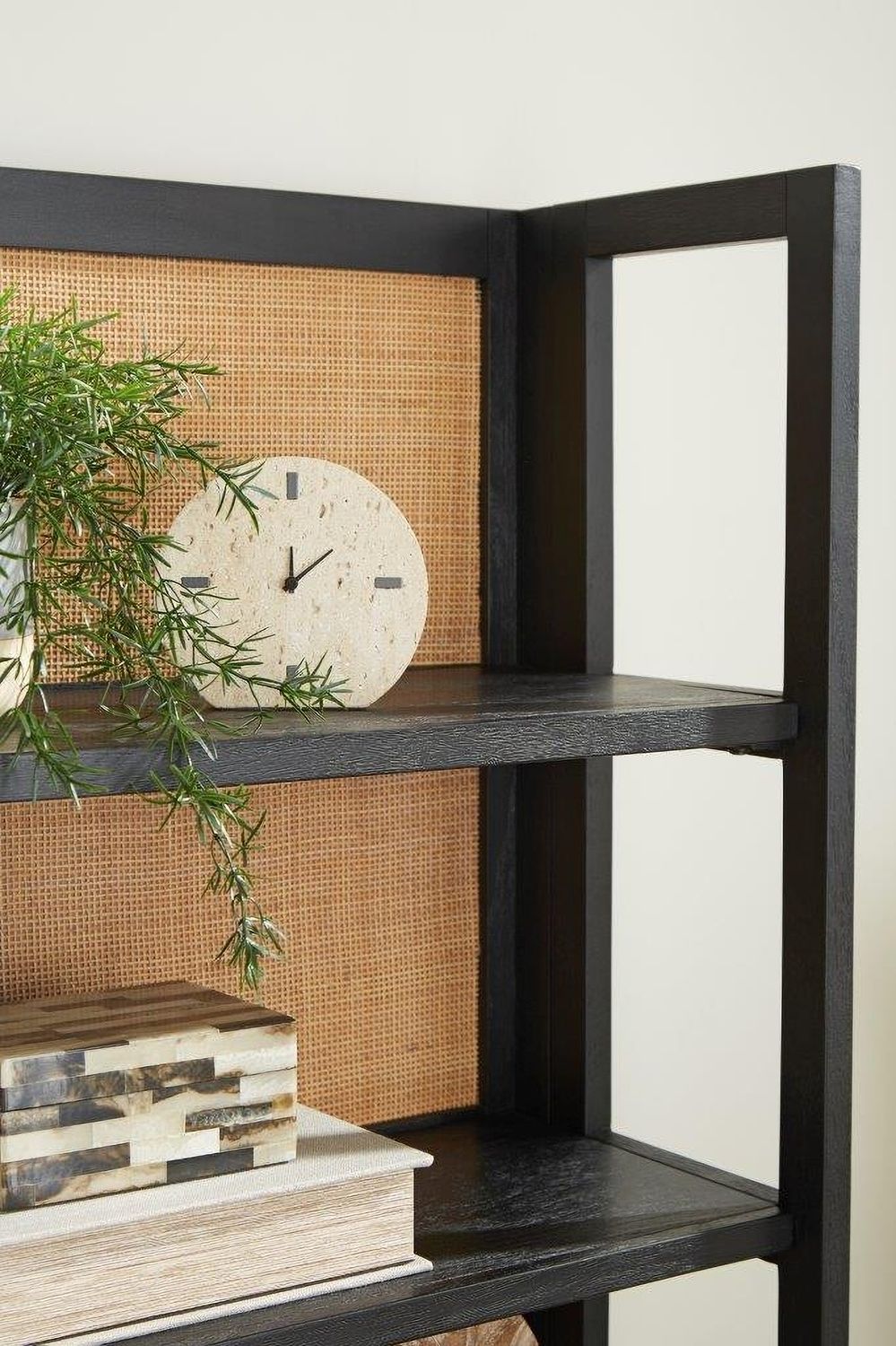 Abyard Bookcase In Black and Natural A4000574