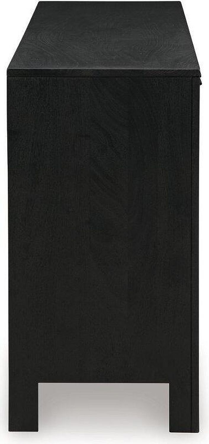 Cliffiings Accent Cabinet In Black and Natural A4000575