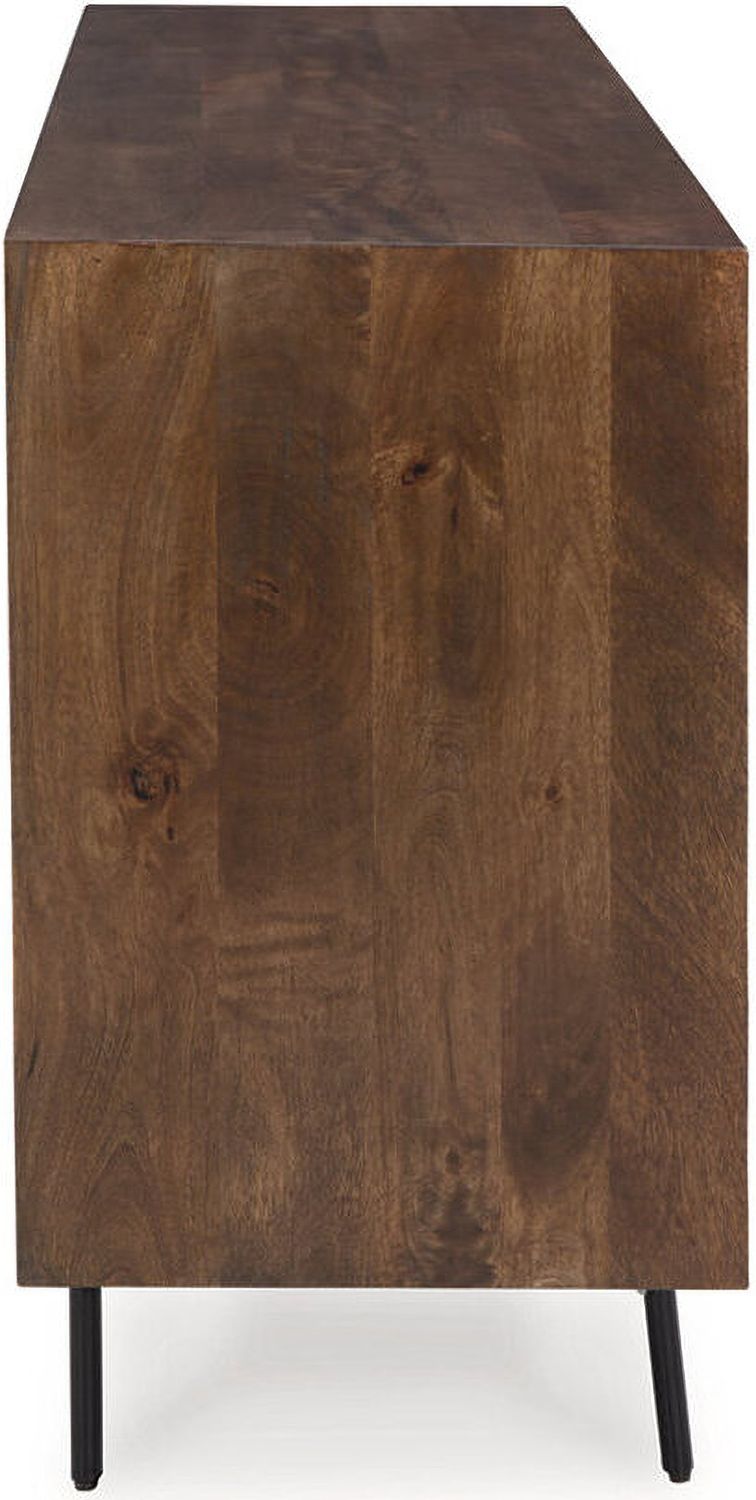 Dreggan Accent Cabinet In Gold Brown A4000577