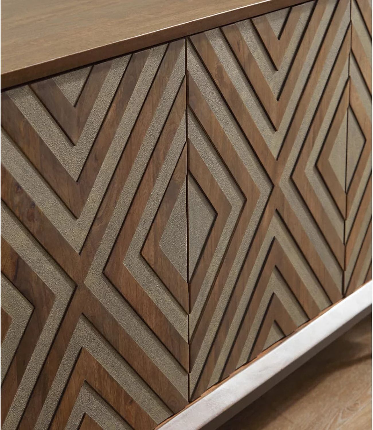 Dreggan Accent Cabinet In Gold Brown A4000577