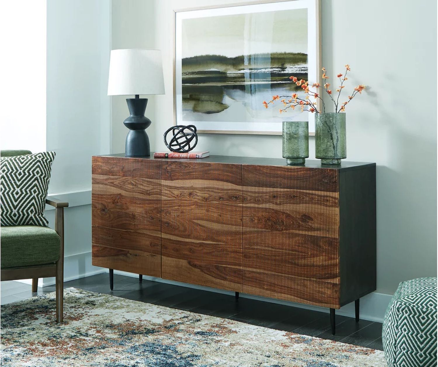 Darrey Accent Cabinet In Natural Brown A4000580