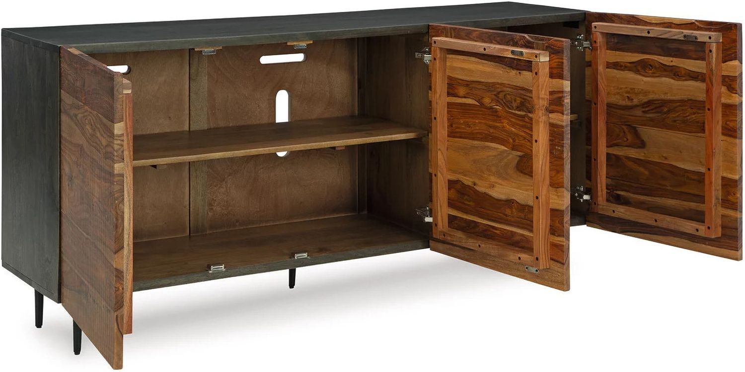Darrey Accent Cabinet In Natural Brown A4000580