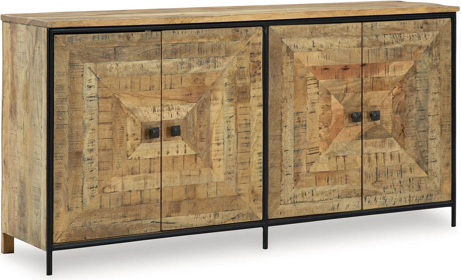 Camney Accent Cabinet In Brown and Black A4000581