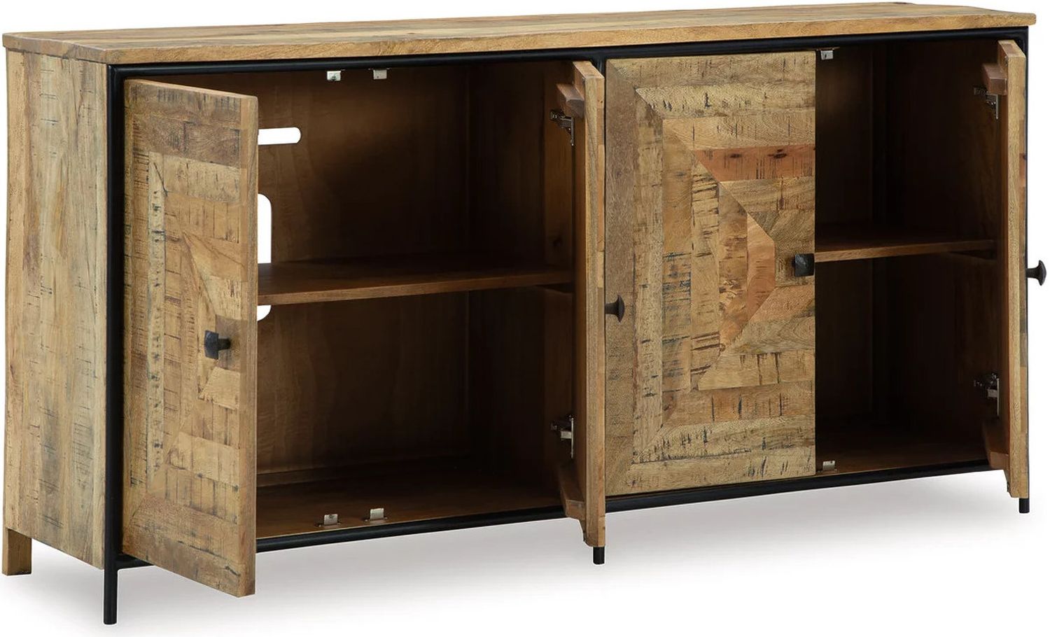 Camney Accent Cabinet In Brown and Black A4000581