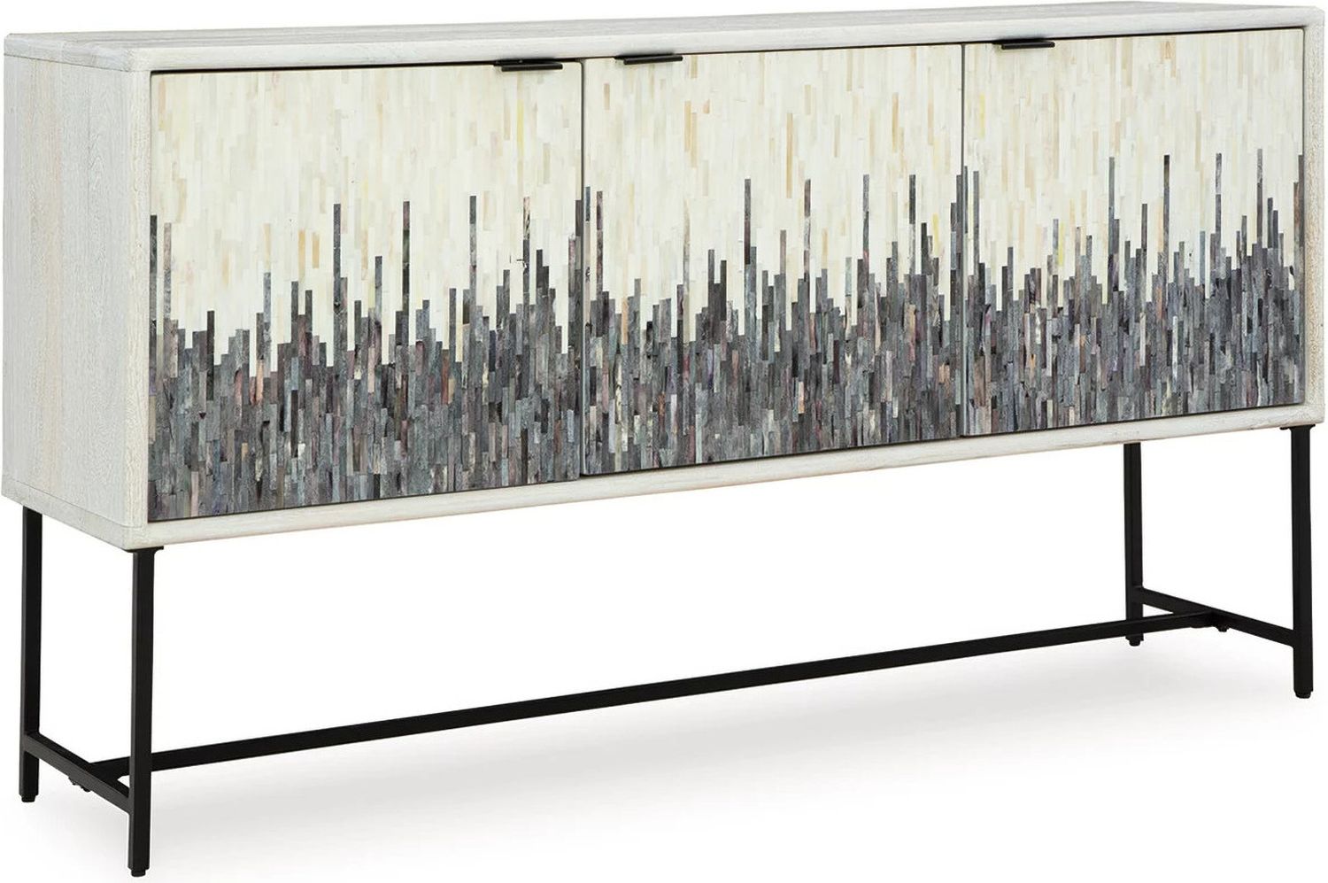 Freyton Accent Cabinet In White and Gray A4000582