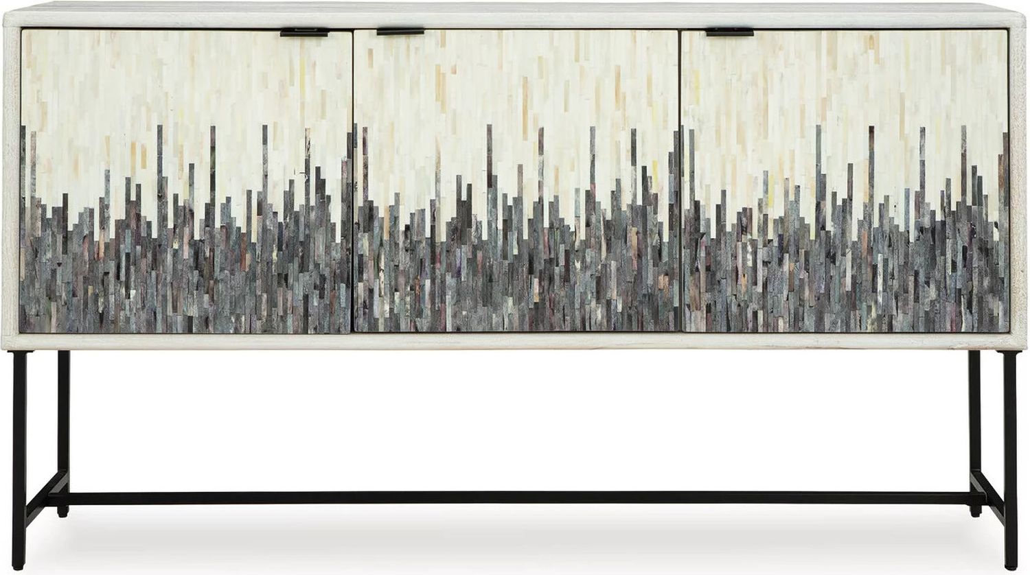 Freyton Accent Cabinet In White and Gray A4000582