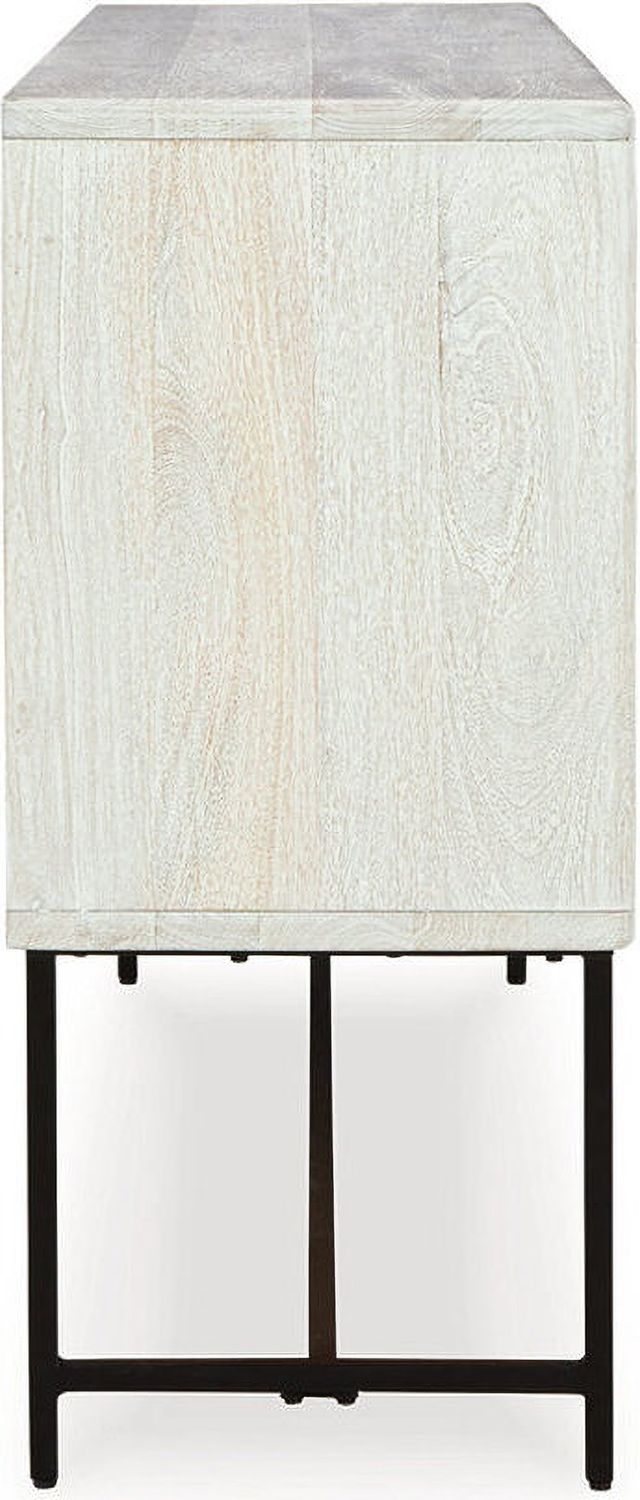 Freyton Accent Cabinet In White and Gray A4000582