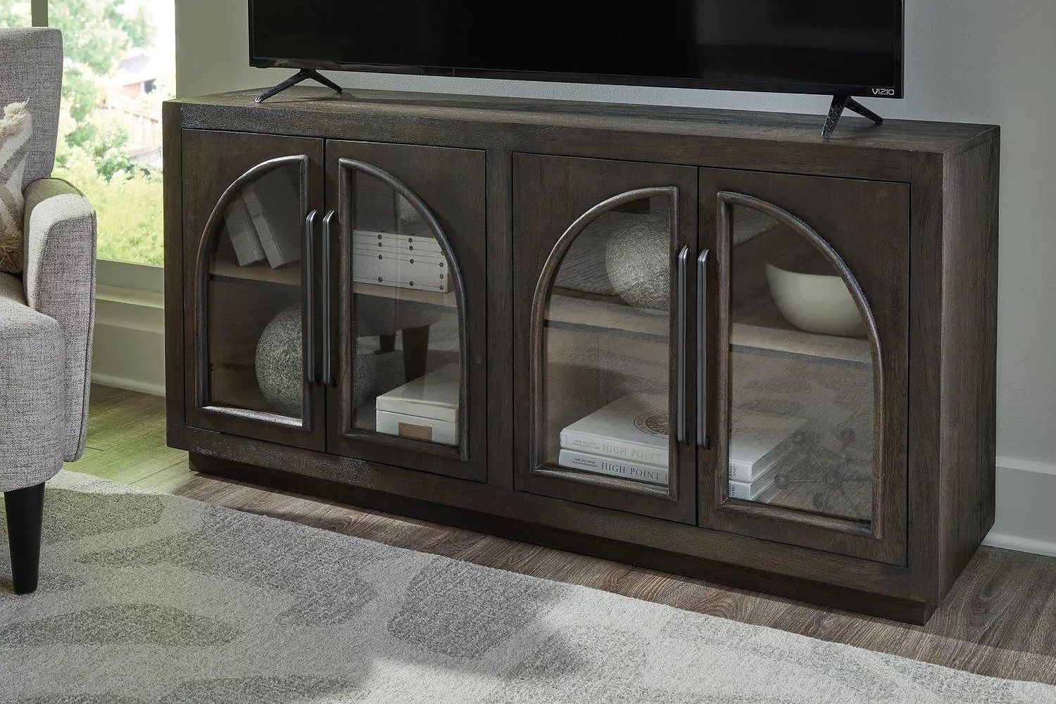 Dreley Accent Cabinet In Grayish Brown A4000586