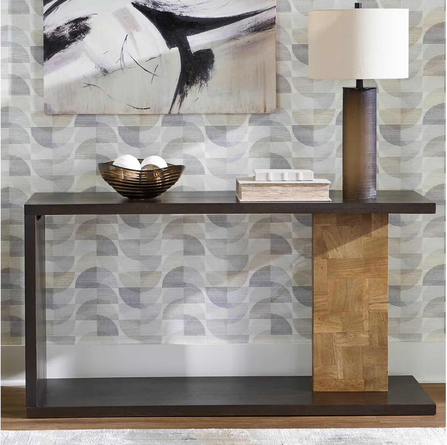 Camlett Console Sofa Table In Brown A4000594