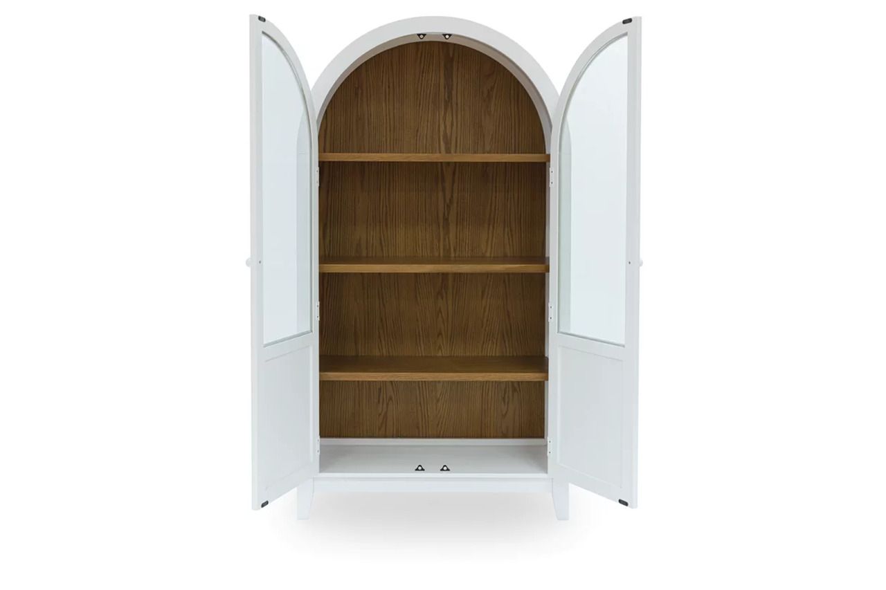 Dagandale Accent Cabinet In White/Natural A4000598
