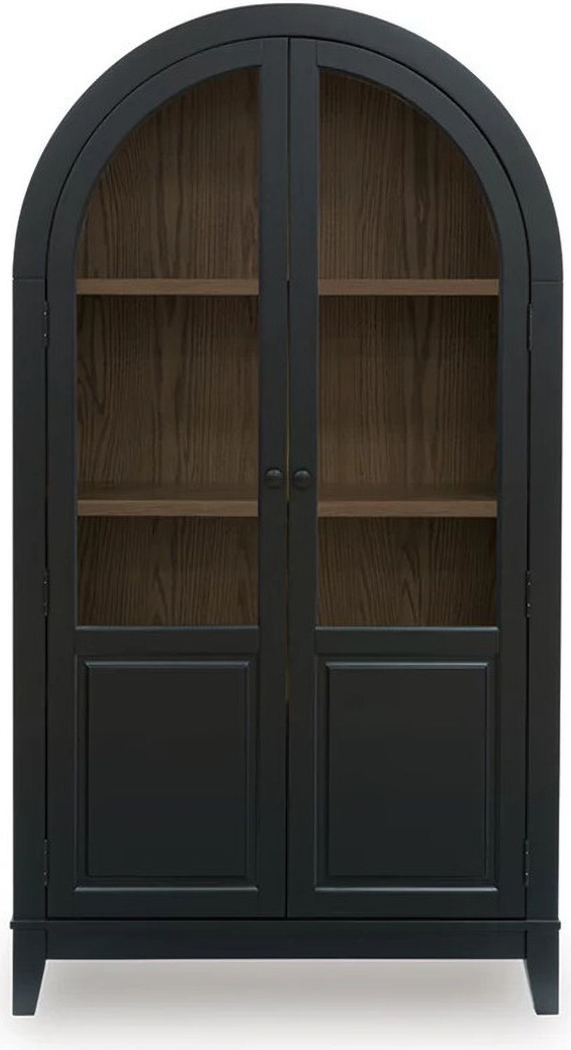 Dagandale Accent Cabinet In Black and Natural A4000599